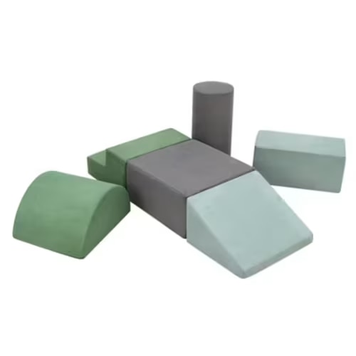 Foam Climbing Blocks For Toddlers, Waterproof Toddler Climbing Toys, Baby Jungle Gym Indoor Lightweight, Foam Play Gym 6pcs