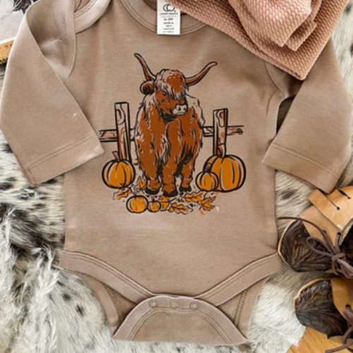 Fall Highland Longsleeve/Short Sleeve Tee(little kid)(Truffle)