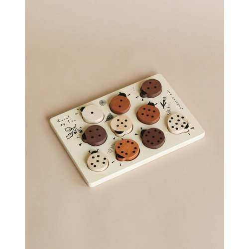 Wooden Tray Puzzle - Count to 10 Ladybugs