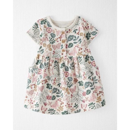 Carter's Little Planet Baby Organic Cotton Pocket Dress - 6M - Style,Butterfly Print