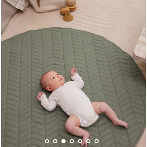 Sage Linen Baby Play Mat