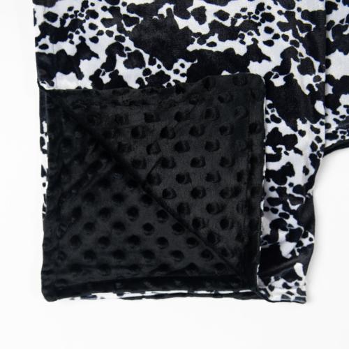 Cow Print Minky Baby Blanket