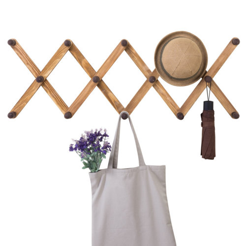 Rosalind Wheeler Amita Solid Wood 14 - Hook Wall Mounted Coat Rack & Reviews | Wayfair