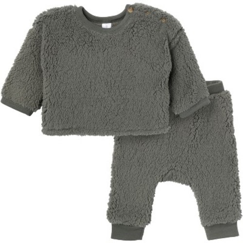 Modern Moments™ by Gerber Baby Boys' 2-Pack Drop Shoulder Top With Pants, Dark Green, 0-3 Months