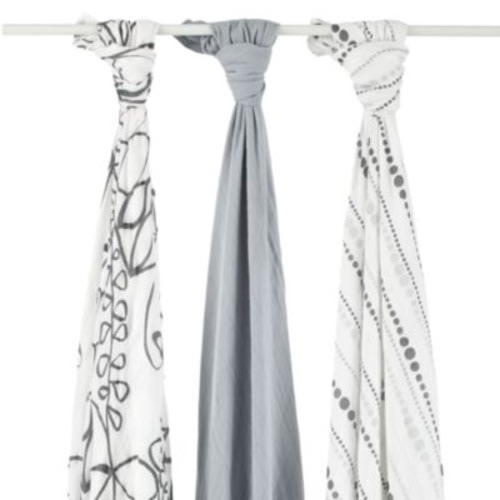 aden + anais® 3-Pack Muslin Swaddles in Moonlight