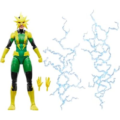 Marvel Legends Series Electro (Francine Frye), Retro Comics Collectible 6-Inch Scale Action Figure