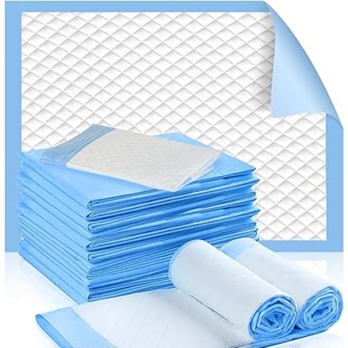 100 Pack Disposable Changing Pads for Baby - Waterproof Portable Diaper Changing Pad - Newborn Pads Soft Breathable Waterproof Leak Proof Quick Absorb Drying Protector Mat - 17 x 13 Inches