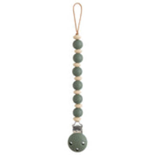 Mushie Silicone Pacifier Clip | Luna