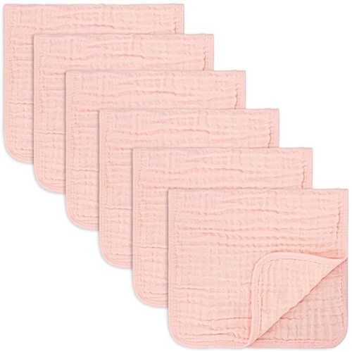 Comfy Cubs Baby Hooded Muslin Cotton Towels for Kids Lace Pink 2 ct | Target