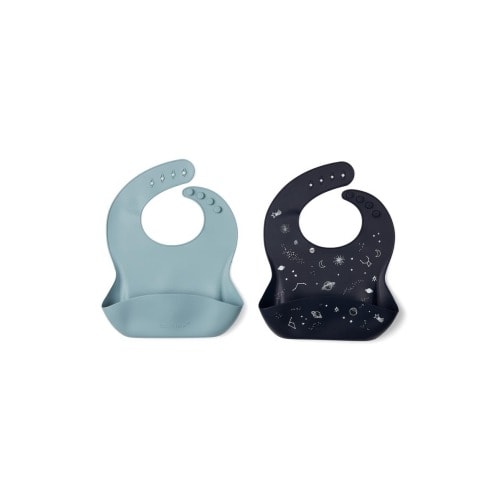 2-Pack Silicone Bibs