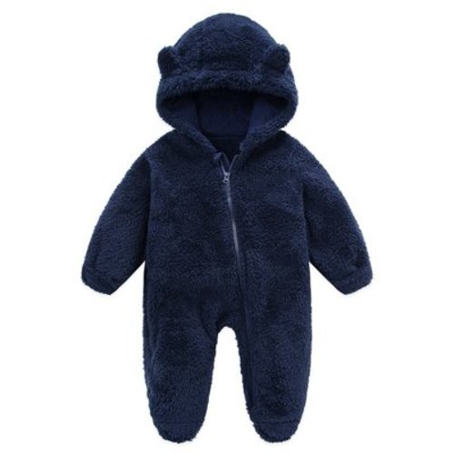 GYRATEDREAM Newborn Baby Fleece Romper One-Piece Footies Jumpsuit Pajama Infant Onesies for Baby Boys Girls 0-12M