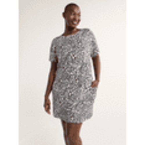 Joyspun Women's Sleepshirt with Short Sleeves, Sizes S/M to 2X/3X