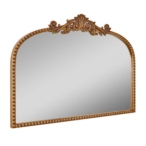 Crystal Art Gallery 24" x 34" Gold Traditional Arch Decor Mirror