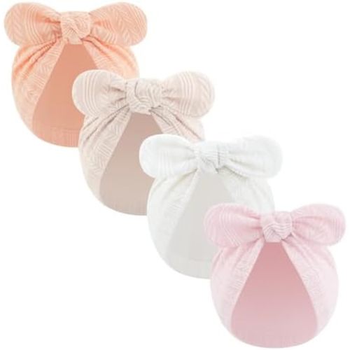 LIDHAY Newborn Baby Bow Knot Turban Hat Infant Hospital Hat Cotton Head Wrap Beanie Cap for Toddler Boys Girls 0-12 Months
