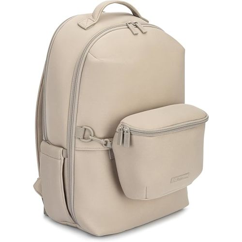 Parker Baby Drift Neoprene Backpack & Belt Bag | Roomy, Soft & Water Resistant | Travel Essentials w/Diaper Changing Pad | No-Bulk Design w/Adjustable Stroller Straps | Llama