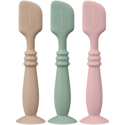 3 Packs Silicone Diaper Cream Applicator with Suction Base, Diaper Bag Essential Items, Baby Shower Gifts for Newborn (Color 6)