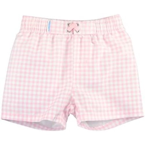 RUGGEDBUTTS Boys UPF50+ Sun Protection Gingham Swim Trunks