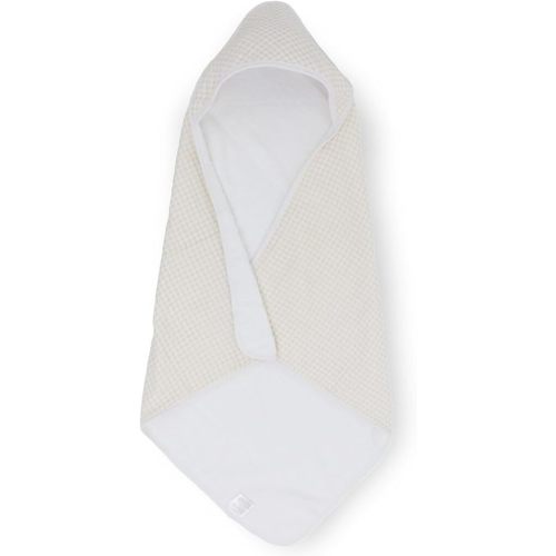 Little Unicorn Premium Infant Hooded Bath Towel| Soft & Absorbent Cotton & Terry Fabric for Newborns (Tan Gingham)