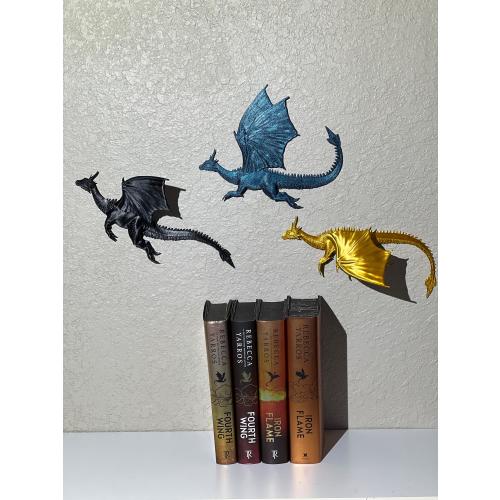 Dragons in Flight- Trio wall mounted