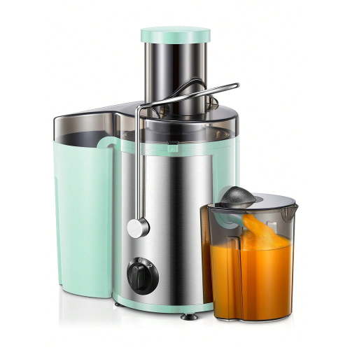 Juicer Machine, 500W Centrifugal Juicer Extractor With Wide Mouth 3" Feed Chute For Fruit Vegetable, Easy To Clean, Stainless Steel