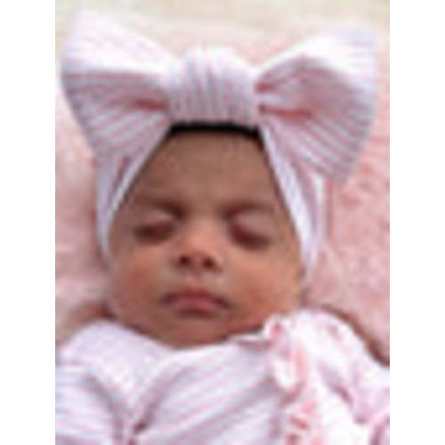 Pink Stripe / Organic Ribbed Bow – SpearmintLOVE