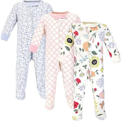Touched by Nature Baby Girls' Organic Cotton Sleep and Play