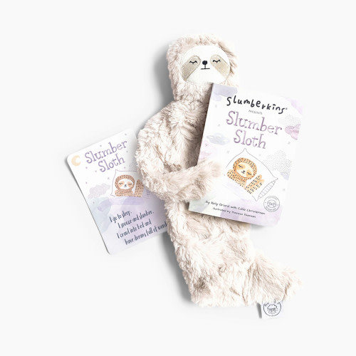 Slumberkins Snuggler & Board Book Gift Bundle (Discontinued) - Hazel Slumber Sloth (Relaxation)