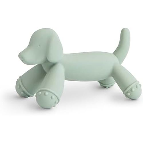 mushie Silicone Baby Teether Toy | Dog Figurine Teether