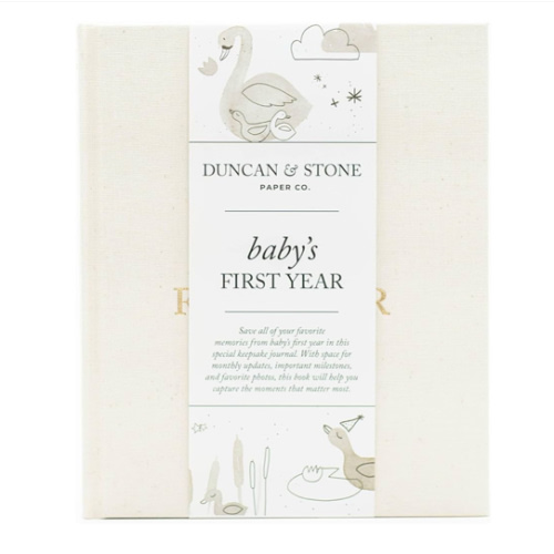 Baby First Year Book - Heirloom Keepsake Baby Memory Book to Record Important Milestones, Favorite Photos & More - Pregnancy Books (Cream,112 Pages)
