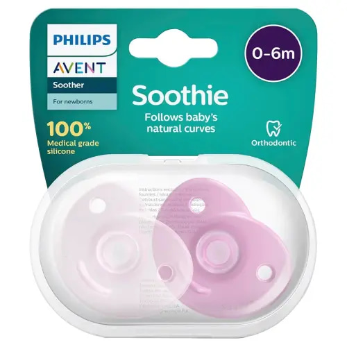 Philips AVENT Soothie, 0-6 Months, Pink, 2-Pack, SCF099/22 : Amazon.com.au: Baby