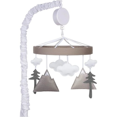 Mountain Crib Mobile - Nature Baby Mobile for Crib - Musical Crib Mobile - Fun Whimsical Musical Mobile for Cribs - Rotating Nursery Mobile for Crib - Baby Crib Mobile for Boys and Girls