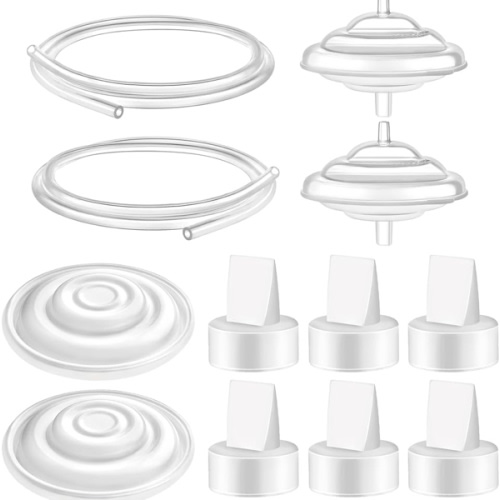 Maymom Pump Parts Compatible with Spectra S1 S2 9 Plus Breastpump Replace Backflow Protector Membrane Duckbill Valve Tube Not Original Spectra Replacement Pump Parts