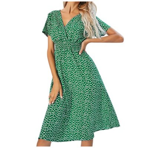 AKAFMK Summer Maternity Clothes,Sleeveless Maternity Dresses,Pregnant Mom Green Summer Sleeveless Split Maternity Dresses