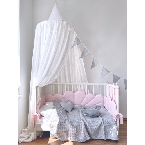 Light Grey Cotton Bunting Banner, Nursery Monochrome Wall Hanging Decor, Baby Room Triangle Flag Decoration, Gray Pennant Fabric Garland