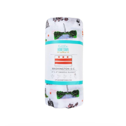 Washington DC Baby Muslin Swaddle Blanket