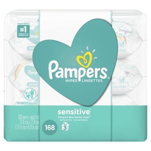 Pampers Baby Wipes Sensitive - 168ct
