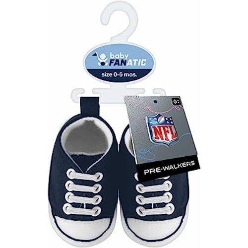 MasterPieces - NFL Baby Pre-Walkers Shoes, Officially Licensed San Francisco 49ers Football, High Top Sneakers, Soft Anti-Slip Soles, Boys and Girls, 0-6 Months