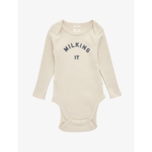Milking It Cotton-Blend Bodysuit 0-12 months