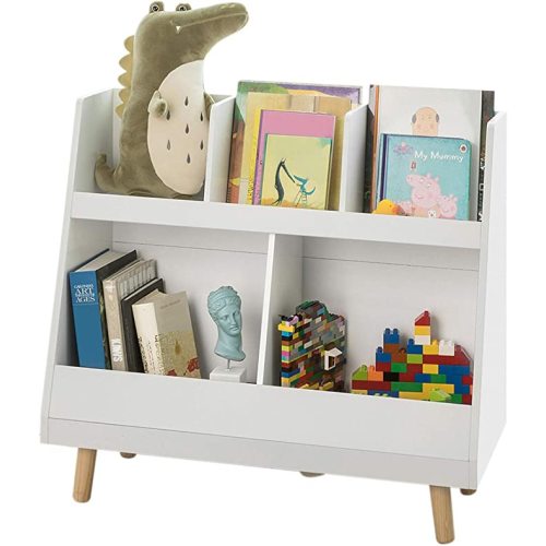 Haotian KMB19-W, Children Kids Bookcase with 5 Compartments, Storage Book Shelf, Storage Display, Rack, Organizer, Holder