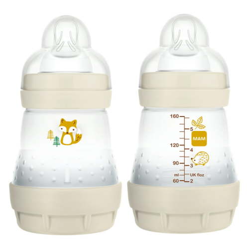 MAM Easy Start Matte Anti-Colic Bottle, 5 oz, Unisex, 2 pack