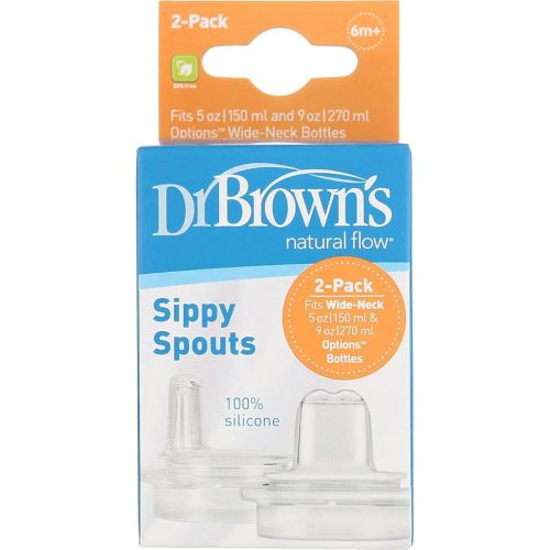 Dr. Brown's Wide-Neck Transition Sippy Spouts, 2-Piece