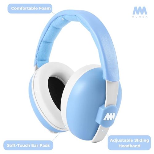 Mumba Baby Ear Protection Noise Cancelling HeadPhones for Babies and Toddlers Baby Earmuffs - Ages 3-24+ Months