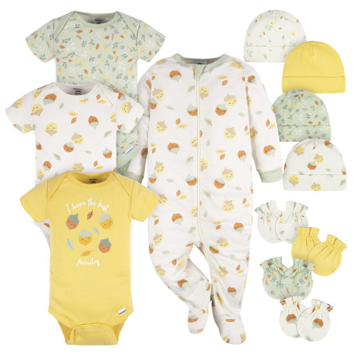 Gerber Baby Girl Layette Bundle, 12-Piece, Newborn - 6/9M