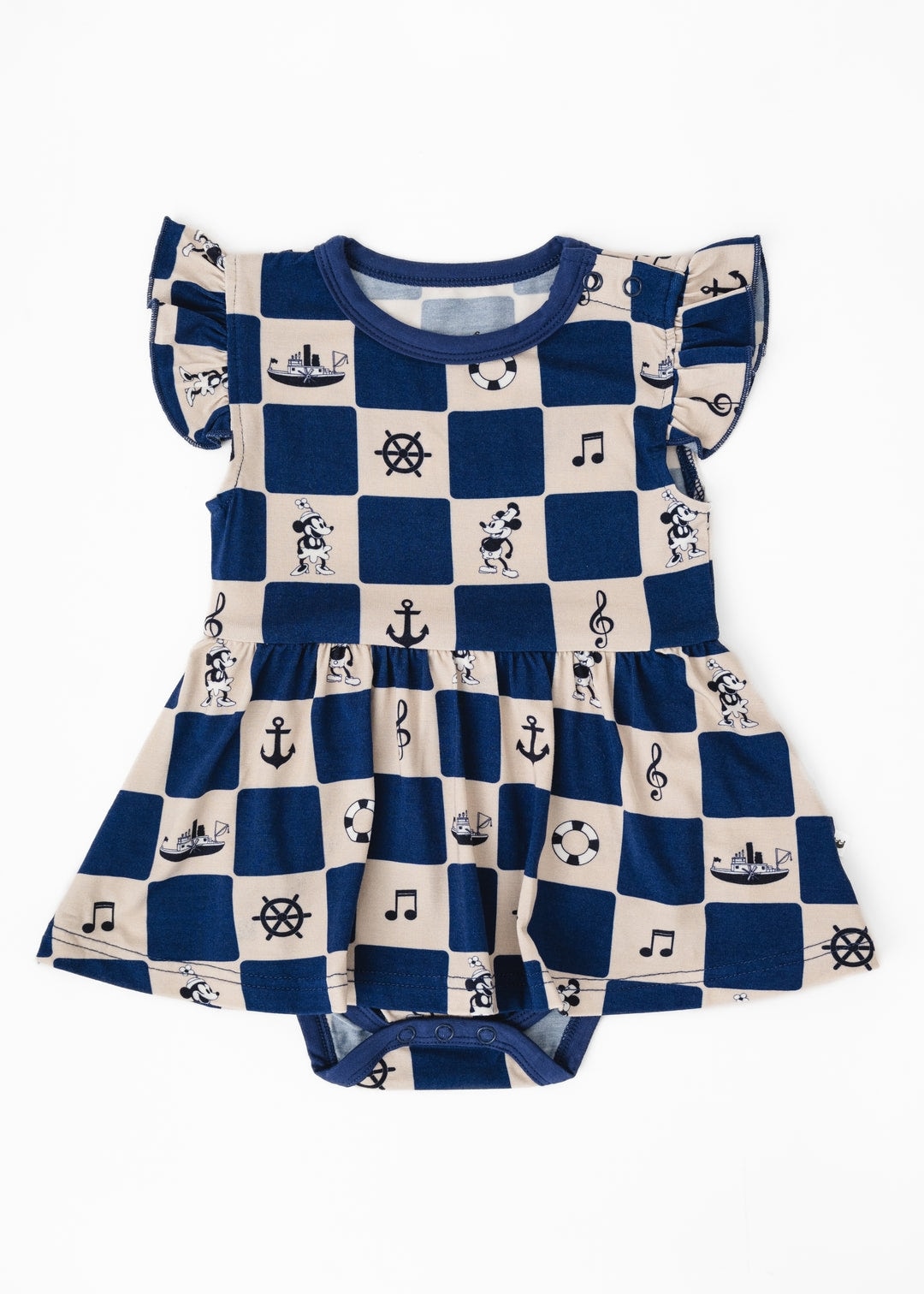 Steamboat Willie Flutter Dress – Little Crowns & Capes - (any size 0-12m)