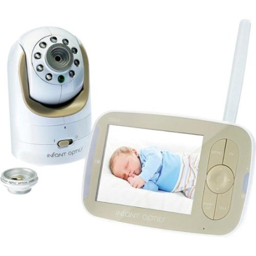 Infant Optics - Video Baby Monitor with 3.5" Screen - Gold/White