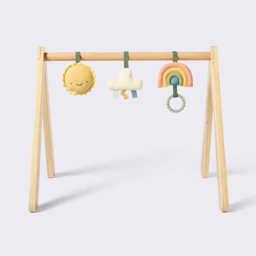 Wood Play Gym + Hanging Toys Set - Cloud Island™