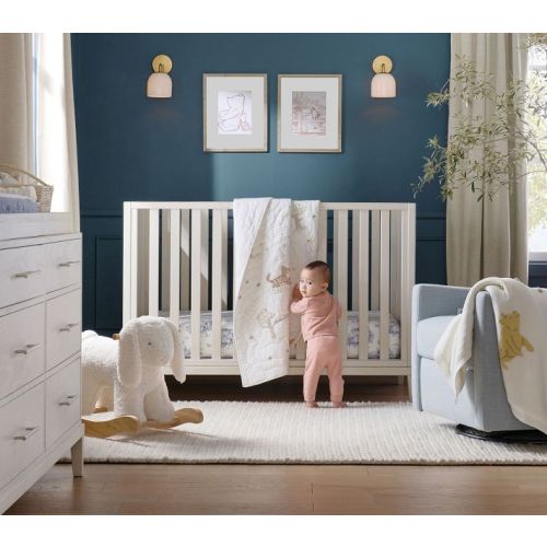 Disney's Winnie the Pooh Organic Toile Crib Fitted Sheet