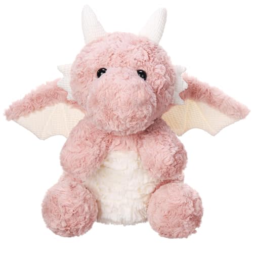 EOUOBOMO Cute Flying Dragon Plush,Soft Dinosaur Stuffed Animals Pillow,Kawaii Fire Dragon Animal Plushies Toy,Great Easter Birthday Present for Adults and Kids,7.88",Pink
