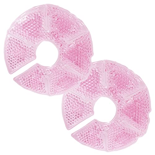 Breast Therapy Ice Packs, Hot and Cold Breast Pads, Breastfeeding Essentials Large Gel Bead Packs for Moms