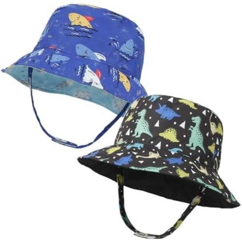 Baby Boy Girl Sun Hat,Adjustable Toddler Kids UPF 50+ Sun Protective Wide Brim Sun Hat,Beach Hat for Girl Boy